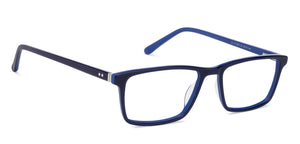 Blue Rectangle Full Rim Unisex Eyeglasses by Vincent Chase-128545