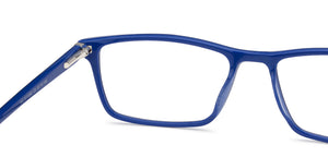 Blue Rectangle Full Rim Unisex Eyeglasses by Vincent Chase Online-139046