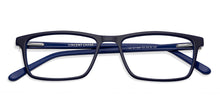 Load image into Gallery viewer, Blue Rectangle Full Rim Unisex Eyeglasses by Vincent Chase-128545