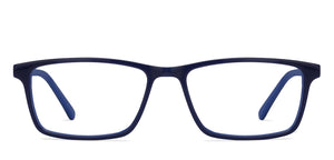 Blue Rectangle Full Rim Unisex Eyeglasses by Vincent Chase-128545