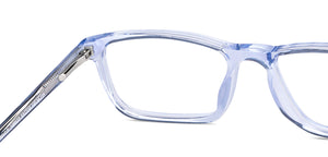Blue Rectangle Full Rim Unisex Eyeglasses by Vincent Chase-149527