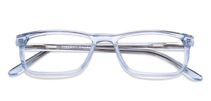 Blue Rectangle Full Rim Unisex Eyeglasses by Vincent Chase-149527
