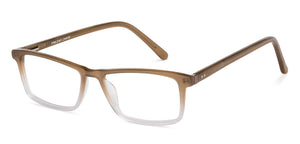 Brown Rectangle Full Rim Unisex Eyeglasses by Vincent Chase-147851