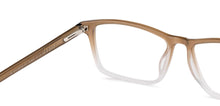 Load image into Gallery viewer, Brown Rectangle Full Rim Unisex Eyeglasses by Vincent Chase-147851