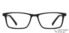 Load image into Gallery viewer, Black Rectangle Full Rim Unisex Eyeglasses by Vincent Chase-147849