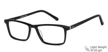 Load image into Gallery viewer, Black Rectangle Full Rim Unisex Eyeglasses by Vincent Chase-147849