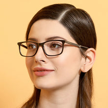 Load image into Gallery viewer, Brown Rectangle Full Rim Unisex Eyeglasses by Vincent Chase Online-128548