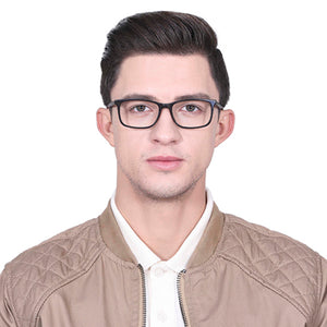Brown Rectangle Full Rim Unisex Eyeglasses by Vincent Chase Online-128548
