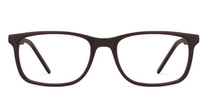 Brown Rectangle Full Rim Unisex Eyeglasses by Vincent Chase Online-128548