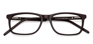 Brown Rectangle Full Rim Unisex Eyeglasses by Vincent Chase Online-128548