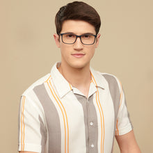 Load image into Gallery viewer, Grey Rectangle Full Rim Unisex Eyeglasses by Vincent Chase-142845