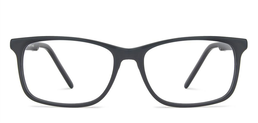 Grey Rectangle Full Rim Unisex Eyeglasses by Vincent Chase-142845