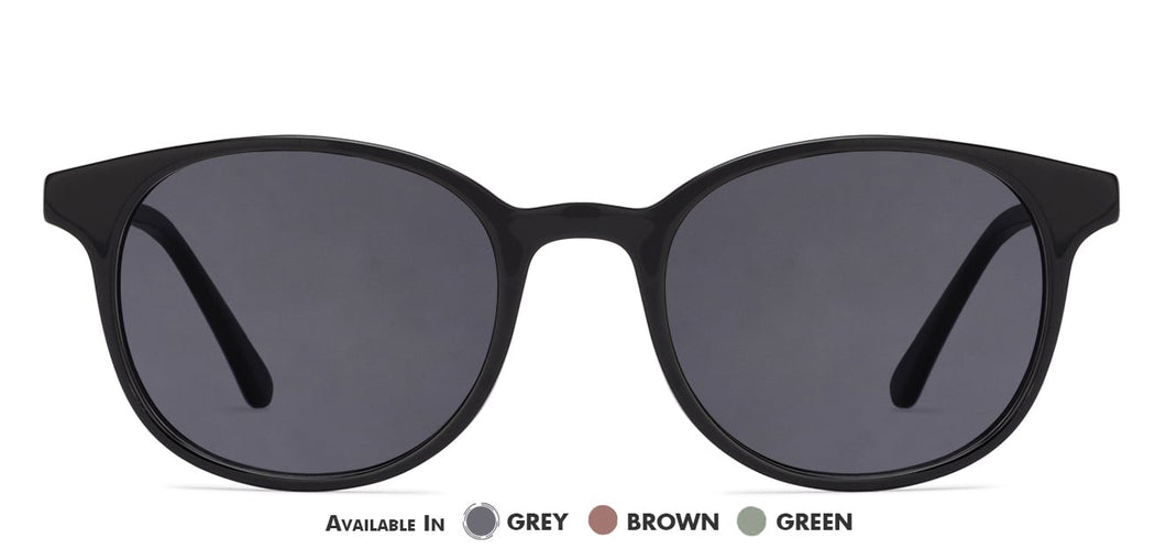 Black Round Full Rim Unisex Eyeglasses by Vincent Chase Online-134155