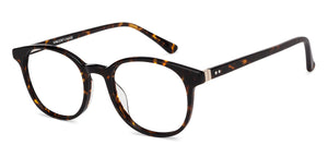 Tortoise Round Full Rim Unisex Eyeglasses by Vincent Chase Online-136237