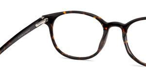 Tortoise Round Full Rim Unisex Eyeglasses by Vincent Chase Online-136237