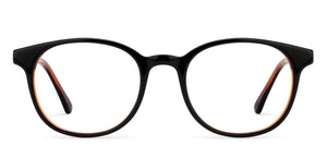 Black Round Full Rim Unisex Eyeglasses by Vincent Chase Online-128553
