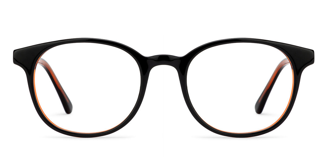 Black Round Full Rim Unisex Eyeglasses by Vincent Chase Online-128553