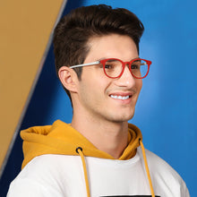 Load image into Gallery viewer, Red Round Full Rim Unisex Eyeglasses by Vincent Chase Online-134914