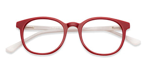 Red Round Full Rim Unisex Eyeglasses by Vincent Chase Online-134914