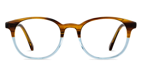 Brown Round Full Rim Unisex Eyeglasses by Vincent Chase-147856