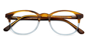Brown Round Full Rim Unisex Eyeglasses by Vincent Chase-147856