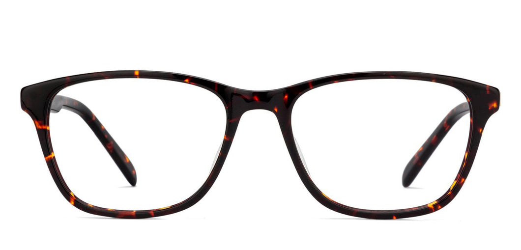 Tortoise Rectangle Full Rim Unisex Eyeglasses by Vincent Chase Computer Glasses-142724
