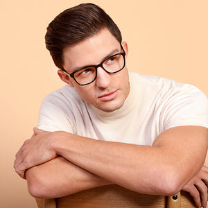 Tortoise Rectangle Full Rim Unisex Eyeglasses by Vincent Chase Computer Glasses-142724