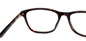 Tortoise Rectangle Full Rim Unisex Eyeglasses by Vincent Chase Computer Glasses-142724