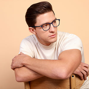 Tortoise Rectangle Full Rim Unisex Eyeglasses by Vincent Chase Computer Glasses-147520