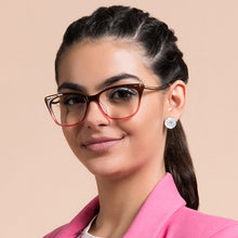 Load image into Gallery viewer, Brown Cat Eye Full Rim Women Eyeglasses by Vincent Chase Online-128566