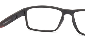 Black Rectangle Full Rim Unisex Eyeglasses by Lenskart Air Online-128571