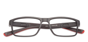 Black Rectangle Full Rim Unisex Eyeglasses by Lenskart Air Online-128571