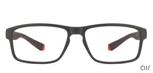 Black Rectangle Full Rim Unisex Eyeglasses by Lenskart Air Online-128571
