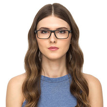 Load image into Gallery viewer, Black Rectangle Full Rim Unisex Eyeglasses by Lenskart Air Online-128572