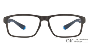 Black Rectangle Full Rim Unisex Eyeglasses by Lenskart Air Online-128572