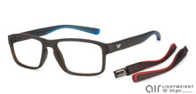Load image into Gallery viewer, Black Rectangle Full Rim Unisex Eyeglasses by Lenskart Air Online-128572