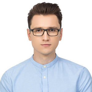 Black Rectangle Full Rim Unisex Eyeglasses by Lenskart Air Online-128572