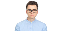 Load image into Gallery viewer, Black Round Full Rim Unisex Eyeglasses by Lenskart Air Online-128574
