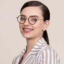 Load image into Gallery viewer, Brown Round Full Rim Unisex Eyeglasses by Lenskart Air Online-128609