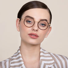 Load image into Gallery viewer, Brown Round Full Rim Unisex Eyeglasses by Lenskart Air Online-128609