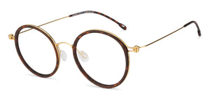 Brown Round Full Rim Unisex Eyeglasses by Lenskart Air Online-128609