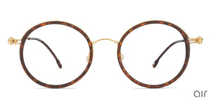 Brown Round Full Rim Unisex Eyeglasses by Lenskart Air Online-128609