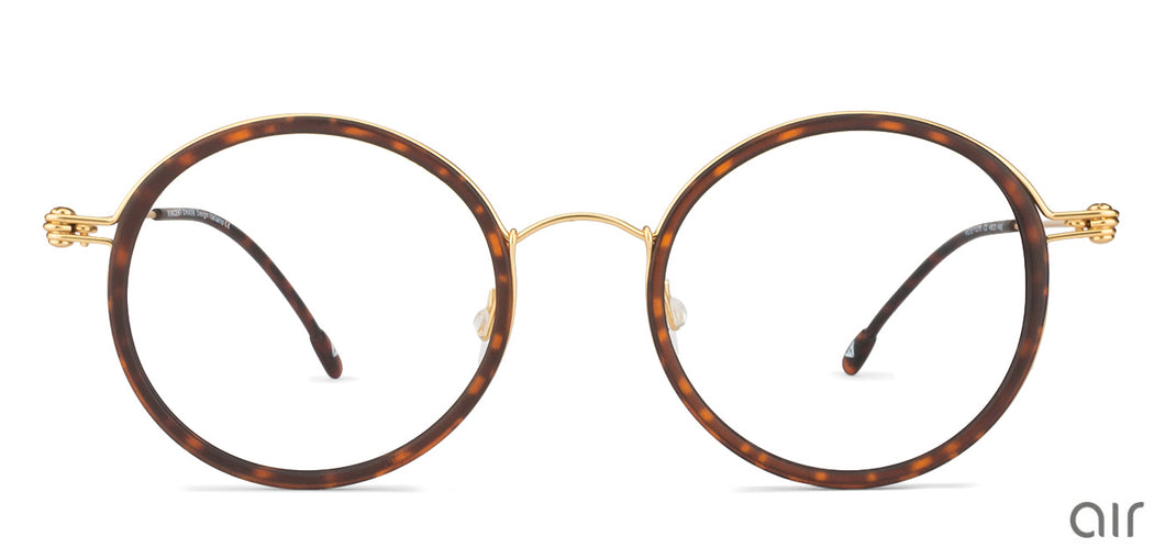 Brown Round Full Rim Unisex Eyeglasses by Lenskart Air Online-128609