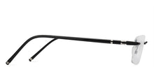 Load image into Gallery viewer, Black Rectangle Rimless Unisex Eyeglasses by Lenskart Air Online-128636