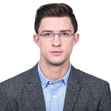 Load image into Gallery viewer, Black Rectangle Rimless Unisex Eyeglasses by Lenskart Air Online-128636