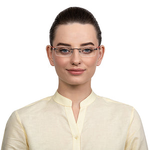 Gunmetal Rectangle Rimless Unisex Eyeglasses by Lenskart Air Online-128641