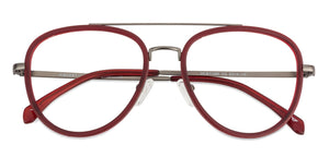 Yellow Aviator Full Rim Unisex Eyeglasses by Lenskart Air Online-128650