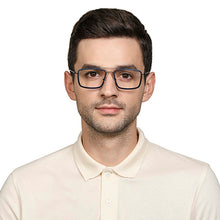 Load image into Gallery viewer, Grey Rectangle Full Rim Unisex Eyeglasses by Lenskart Air Online-128653