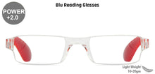 Load image into Gallery viewer, Red Rectangle Rimless Unisex Eyeglasses by LENSKART BLU READERS-128929