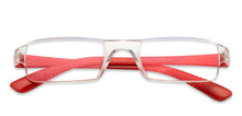 Load image into Gallery viewer, Red Rectangle Rimless Unisex Eyeglasses by LENSKART BLU READERS-128929